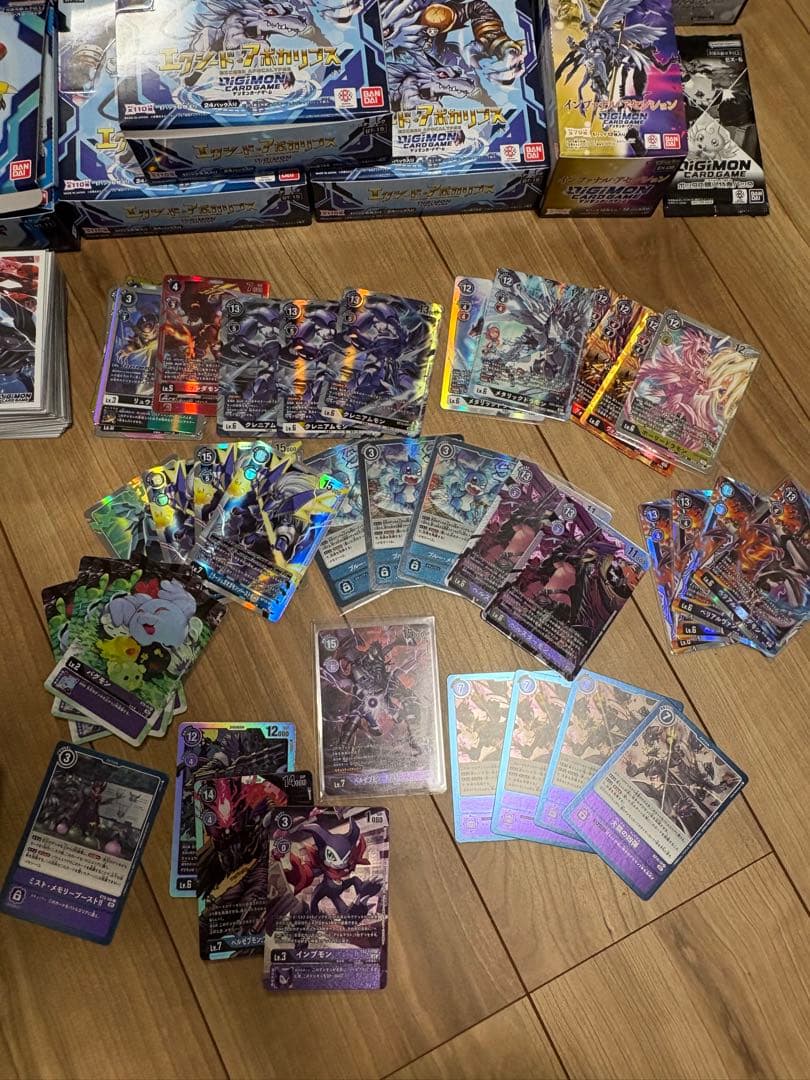 デジモンカード引退品　ベルスターモンデッキ、公式スリーブ　ウィズダムトレーニング