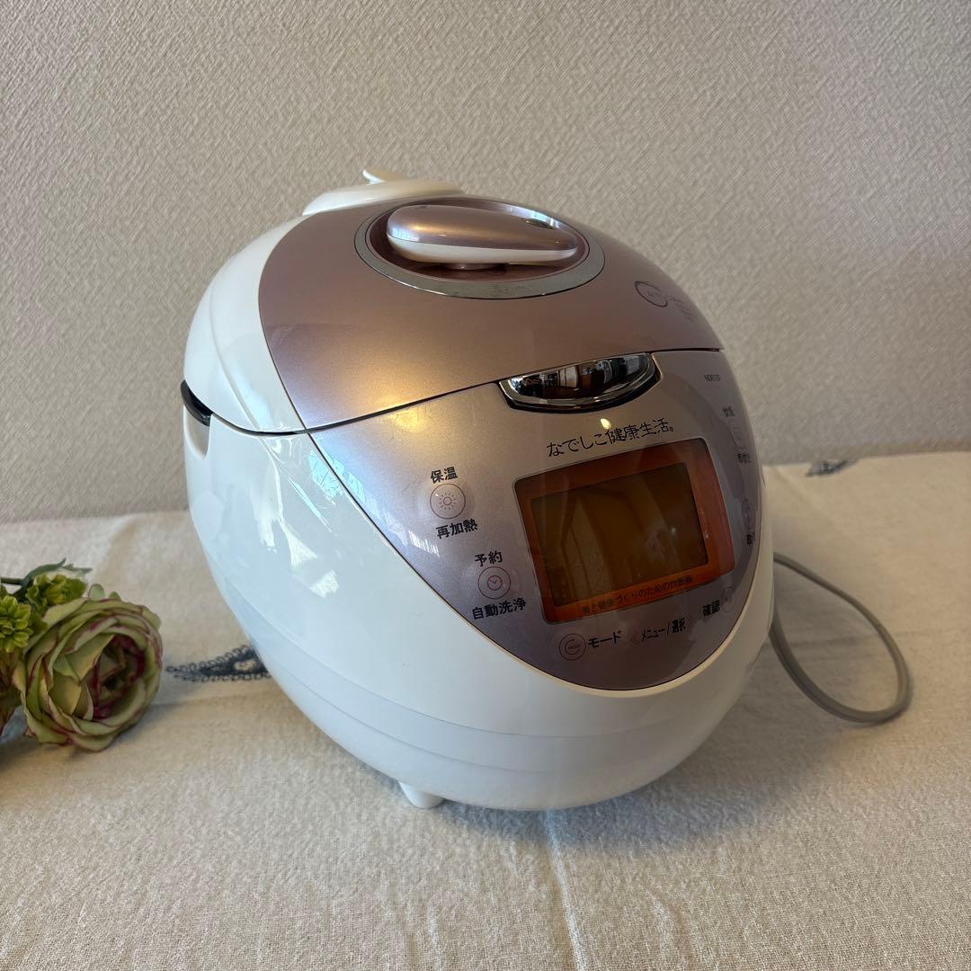 なでしこ健康生活 炊飯器 6号炊きNO610F取扱説明書付き