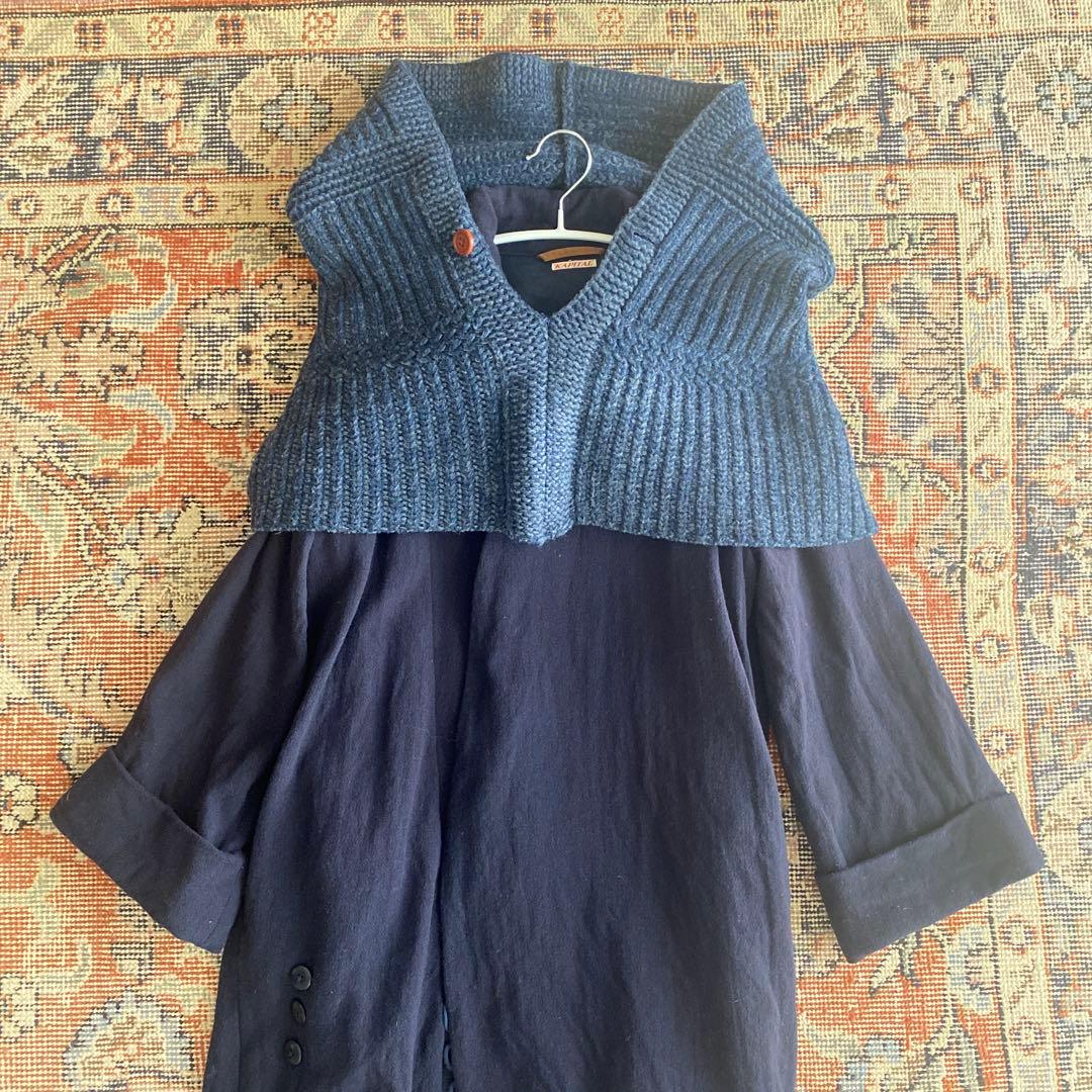 KAPITAL キャピタル　ニットケープ　ネックウォーマー　バラクラバ