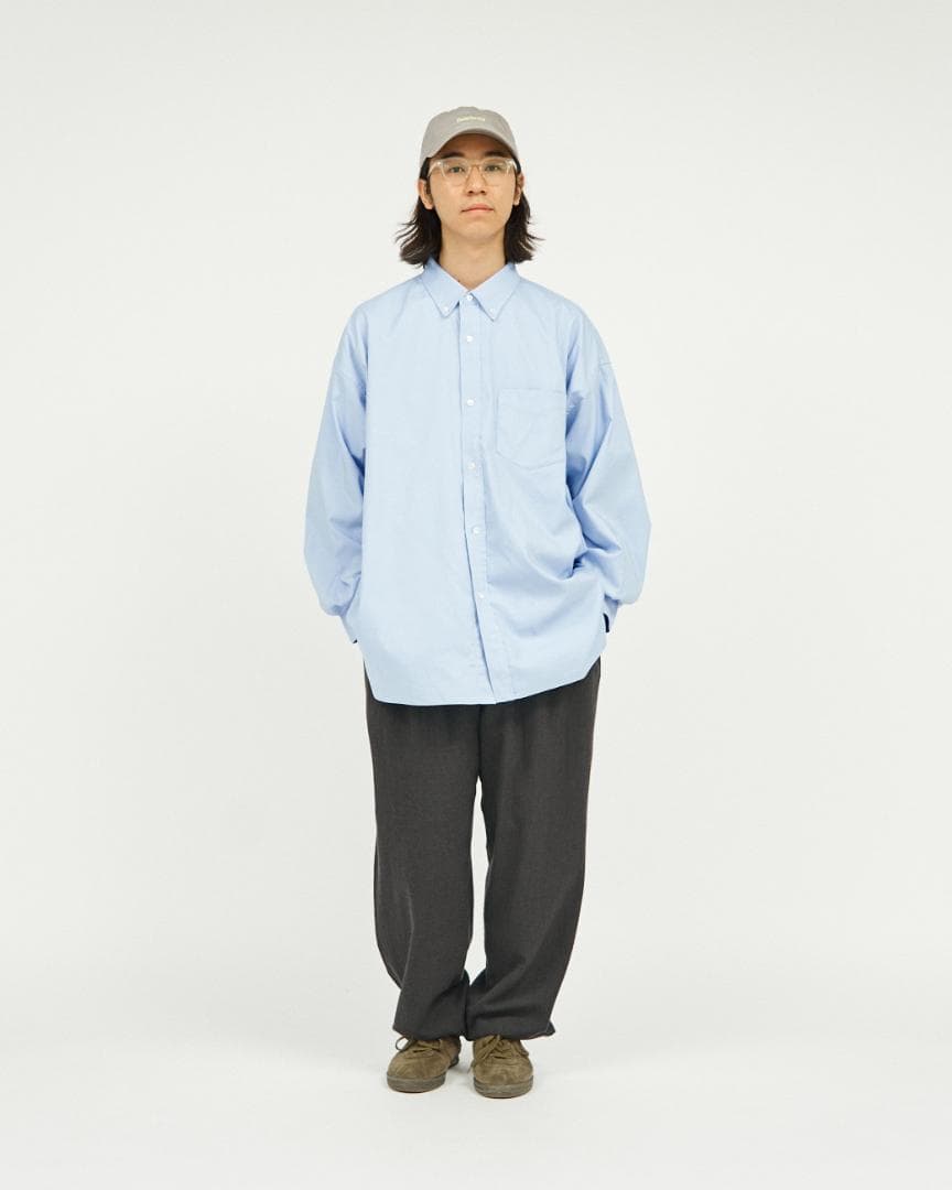 フレッシュサービス DRY OXFORD L/S SHIRT BLUE M