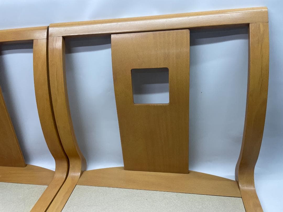 高級座椅子　日本家具　木製　和モダン座椅子 4脚セット 04c24