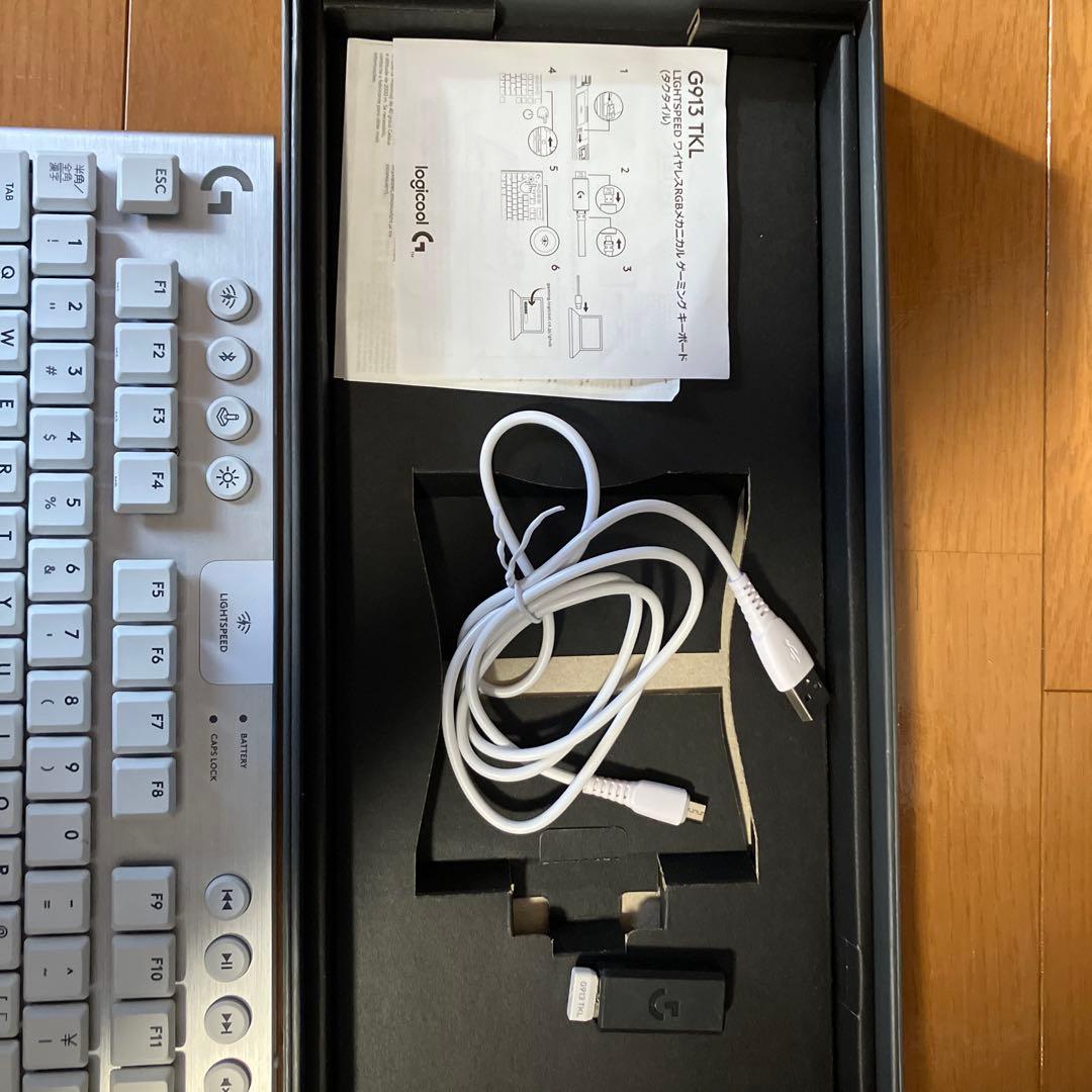 ロジクール g913 tkl タクタイル （茶軸）ワイヤレスゲーミングキーボード