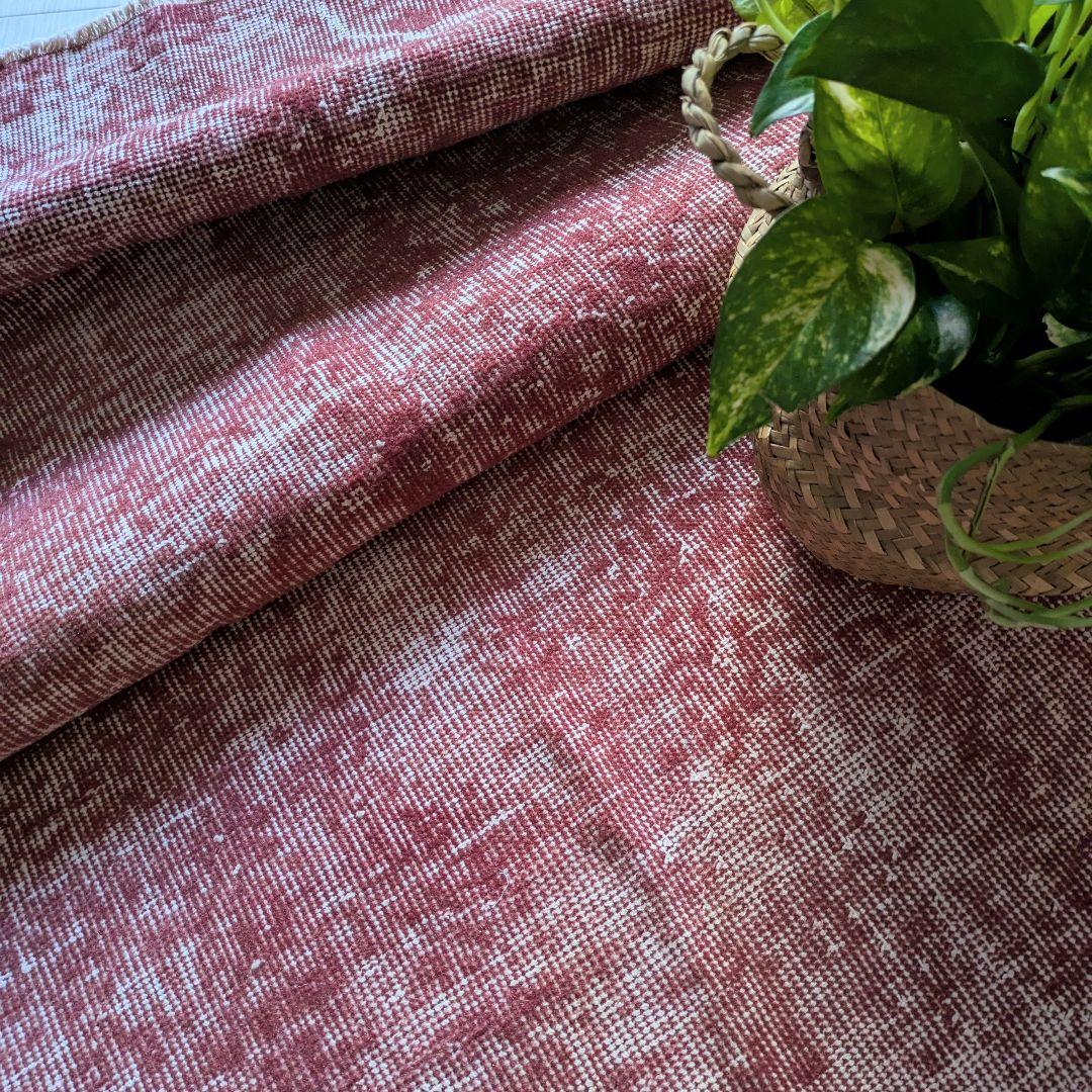 106×150 オーバーダイワンカラー赤　トルコヴィンテージラグ