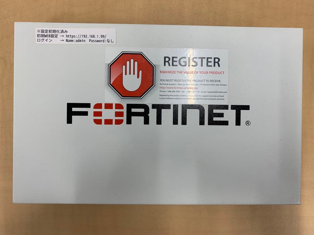 【ジャンク扱い】Fortigate 40C × 2台