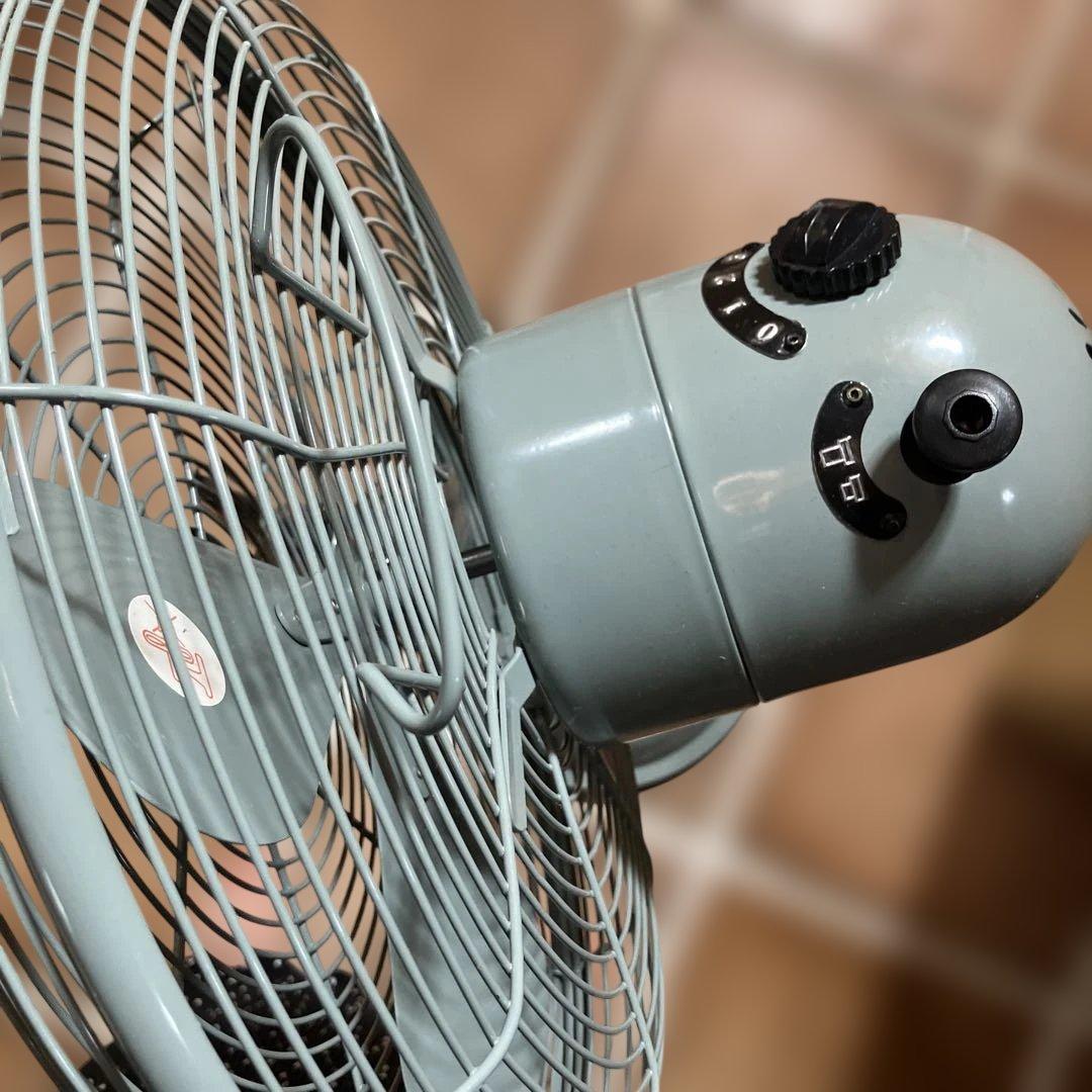 HERMOSA❤️レトロフロアファン 扇風機　アンティークブルー