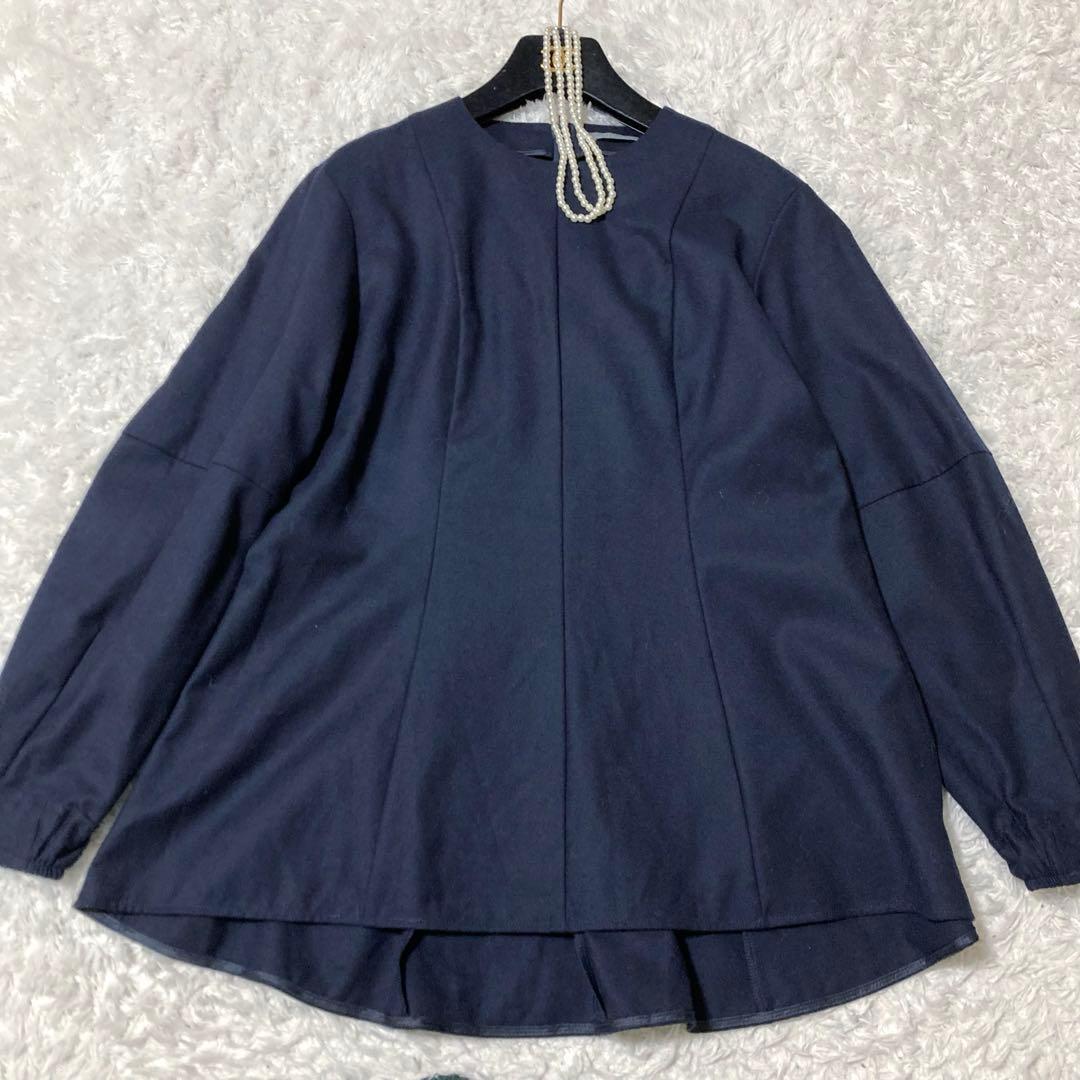 美品♡ theory luxe 完売 ウォッシャブル パンツセットアップ 紺色