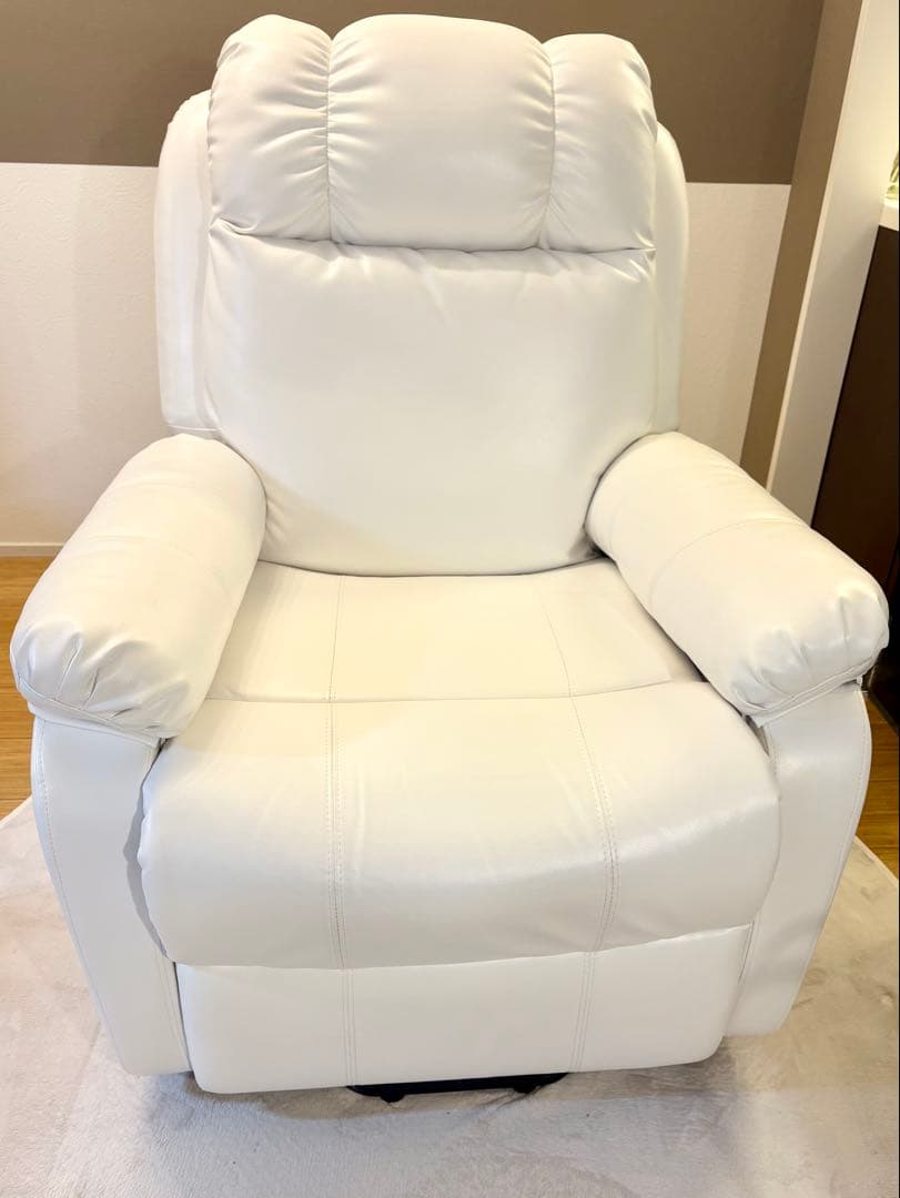 電動ラウンジチェア SHIFFON jrリクライニングソファ　ホワイト