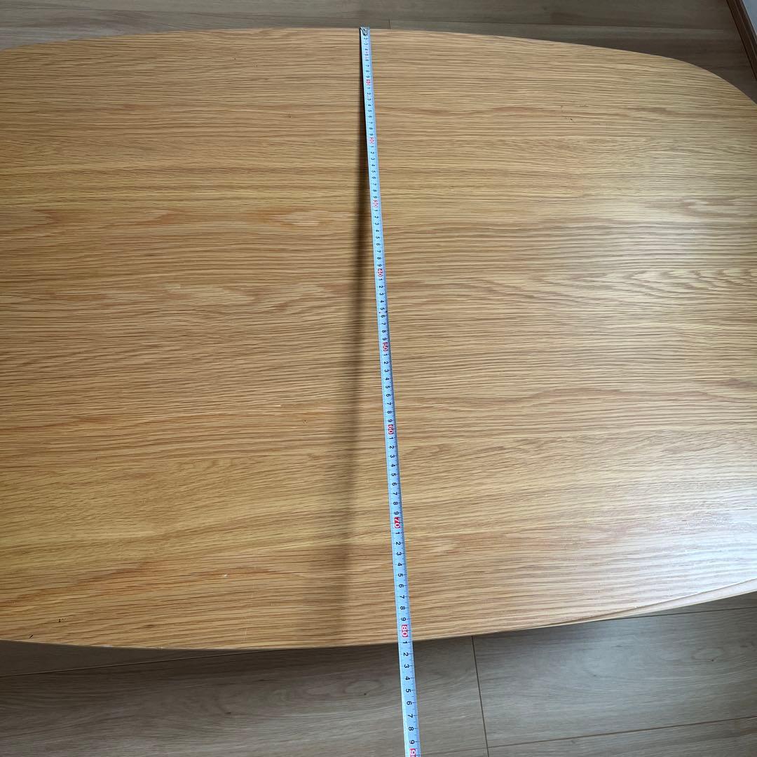 最終お値下げ　楕円　ローテーブル　ヒーター付き木目調こたつ 中型