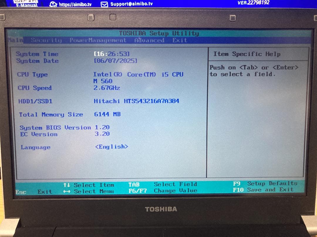 TOSHIBA Dynabook RX3MT S266E i5 SSD 美品