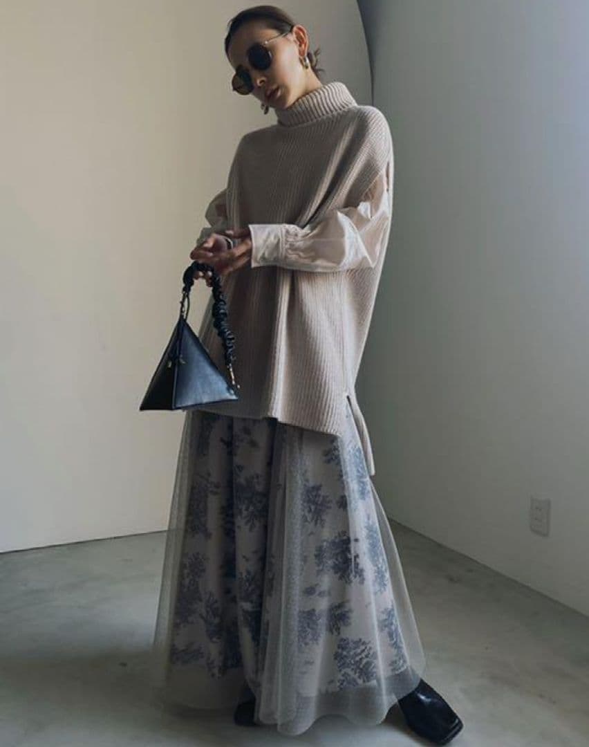 アメリ ヴィンテージ AVA DOT TULLE LAYERED SKIRT