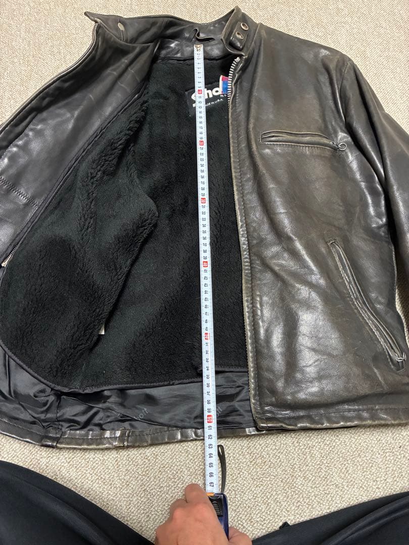 schott 141 シングルライダース（３８）ライナー付き