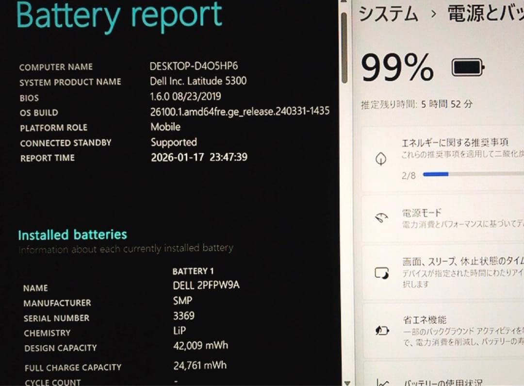 美品！デル Latitude5300【8世代i5/8GB】動作良好！2019年製