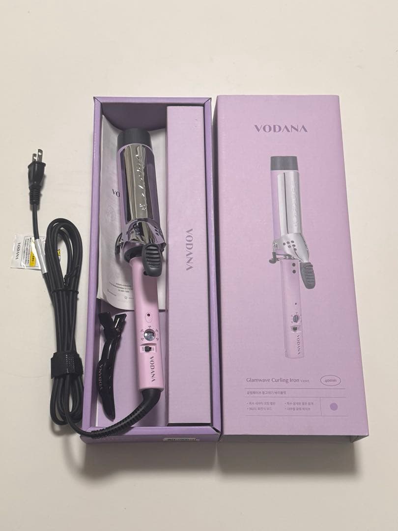 【新品未使用】VODANA グラマウェーブカールアイロン 40mm