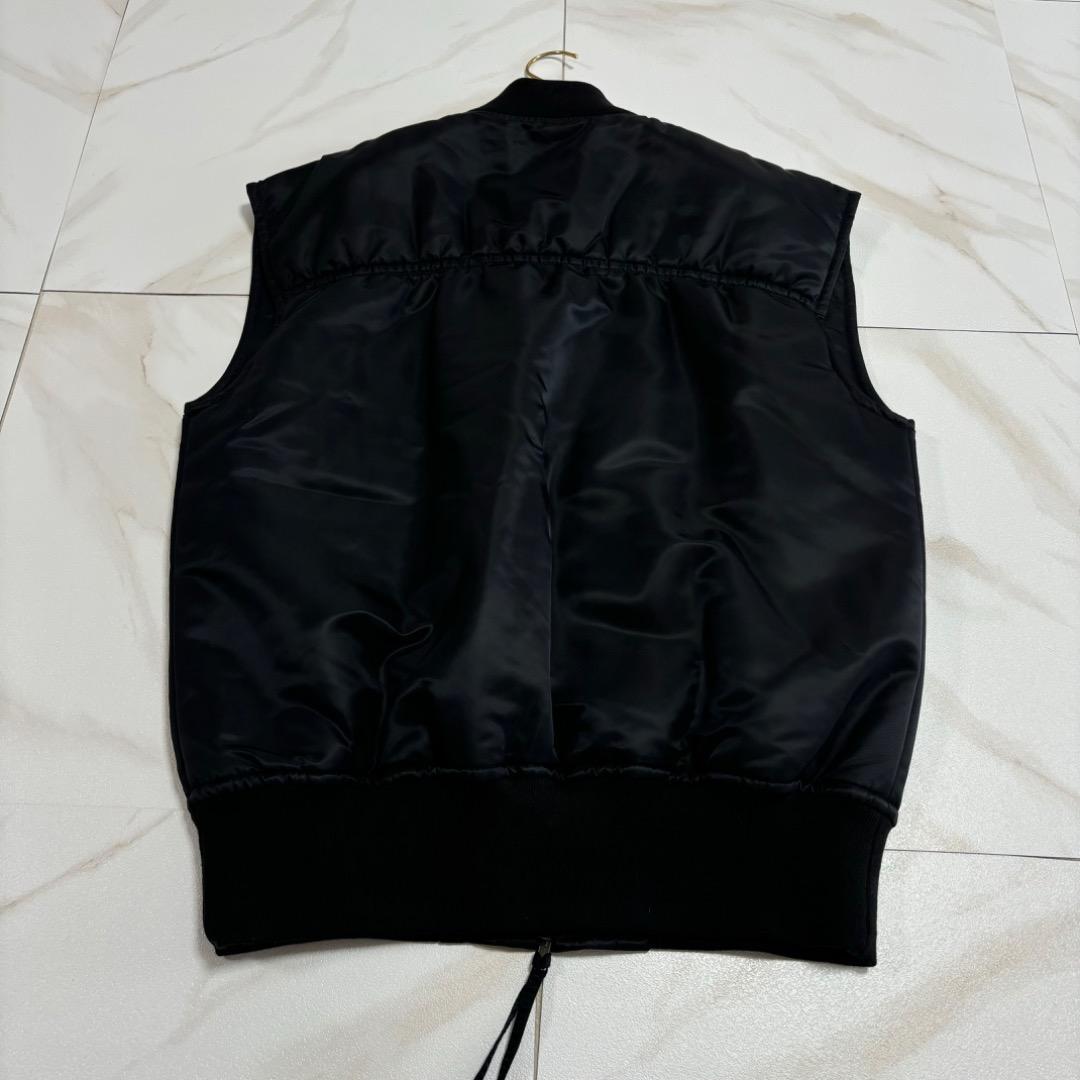 22AW Vivienne Westwood ma1 ベスト　黒　ジャケット