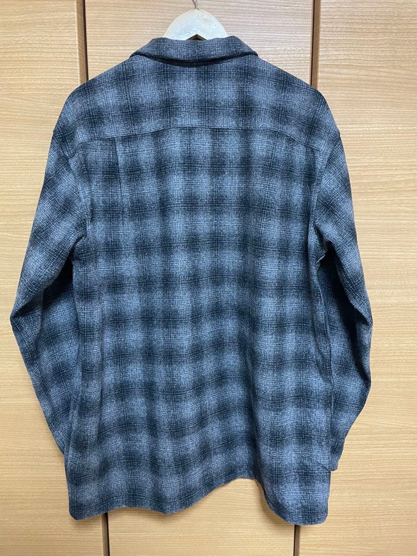 ペンドルトン オンブレ チェック ウール ボード シャツ ブラック