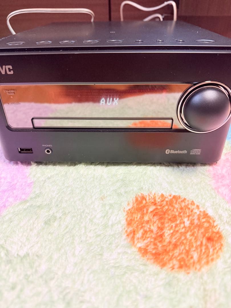 JVC ミニコンポ ウッドコーンスピーカー付き CA-EXS5 新古品