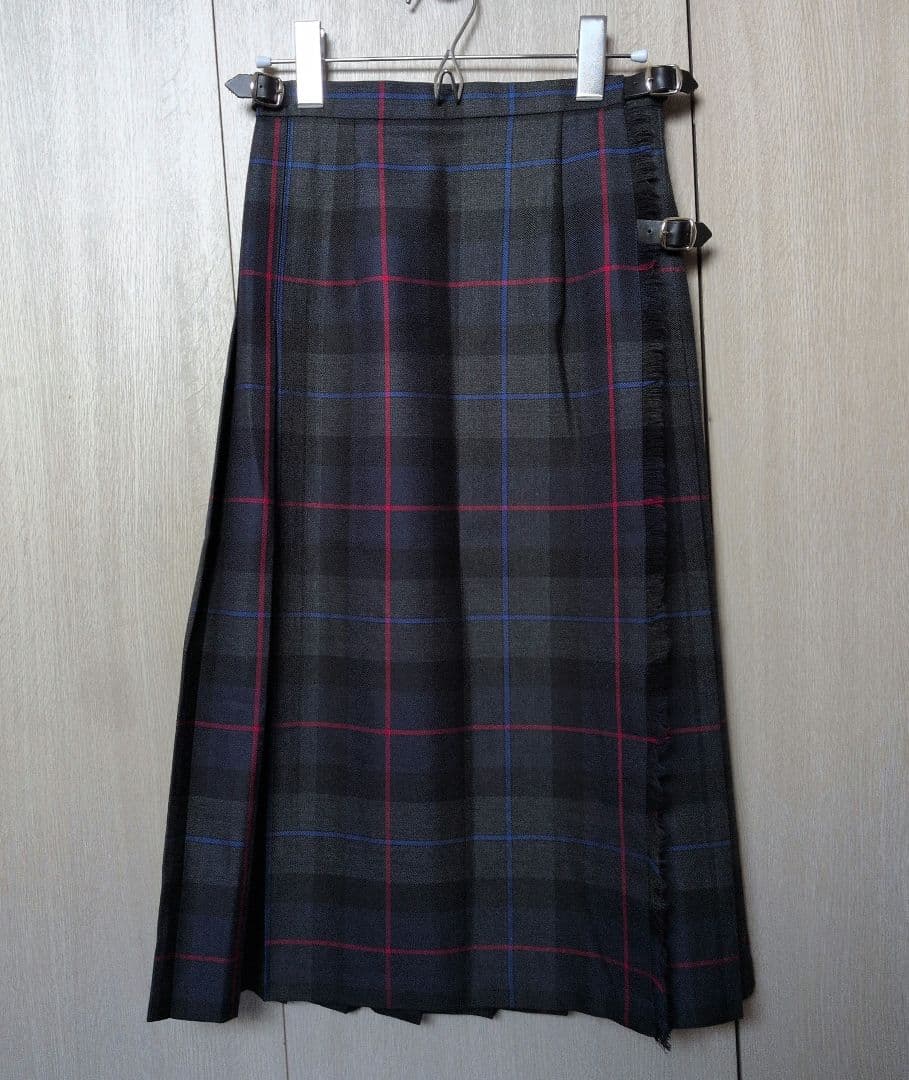 ビームス　オニールオブダブリン　チェック柄プリーツスカート　美品