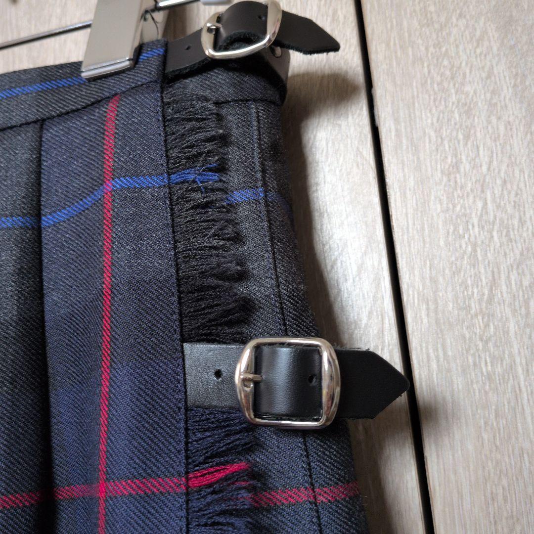 ビームス　オニールオブダブリン　チェック柄プリーツスカート　美品