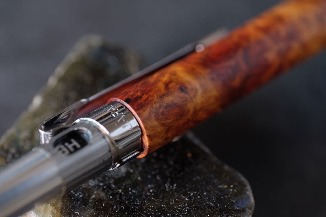 PG5木軸カスタム0229　高村杢工房 製図用シャープペンシル　花梨瘤