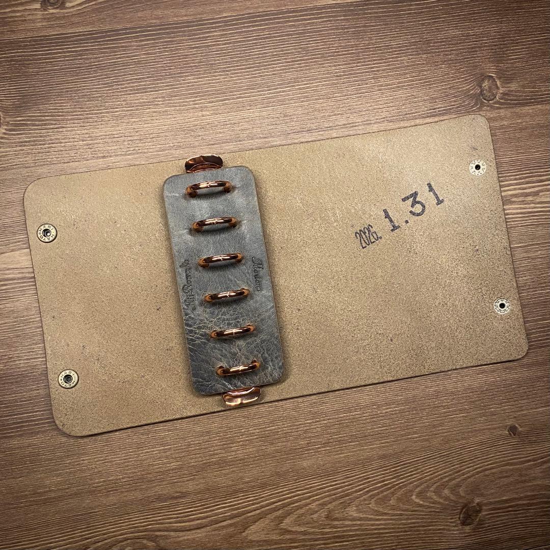 自由手帳 mini6 オリーブグレー