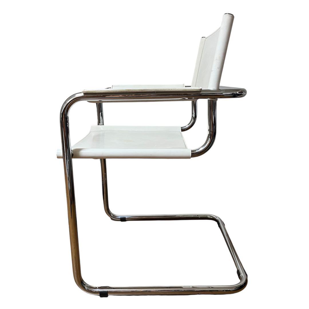 送料込 スタジオライン マルトスタム カンチレバー 本革 アームチェア イタリア