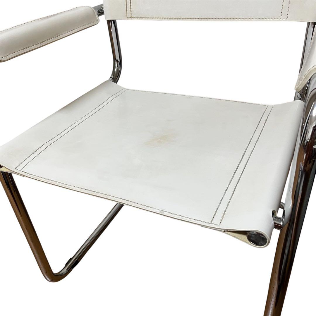 送料込 スタジオライン マルトスタム カンチレバー 本革 アームチェア イタリア