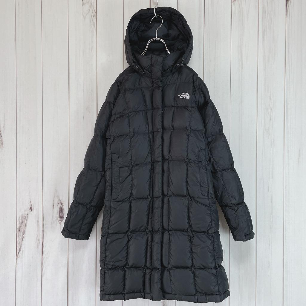USA規格　ノースフェイス　ロングダウン　ロングコート　レディースM相当　黒