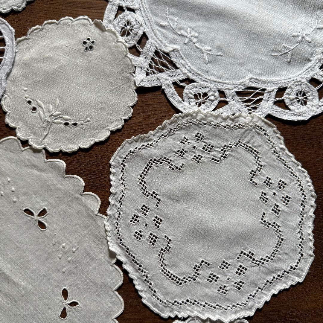 フランスアンティークஐ⋆*可愛いドイリー大小セット❤︎