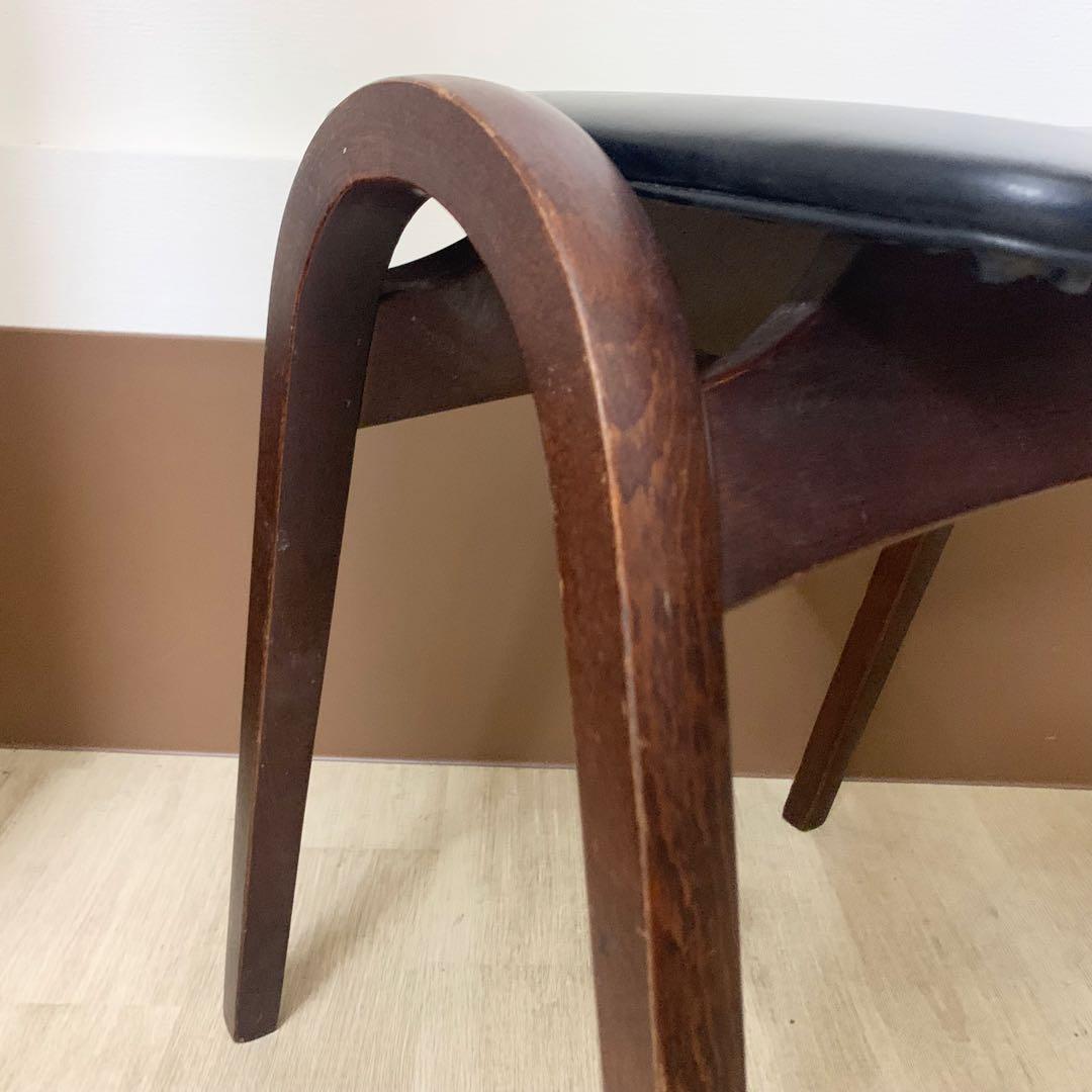 秋田木工 スタッキングスツール ブラック