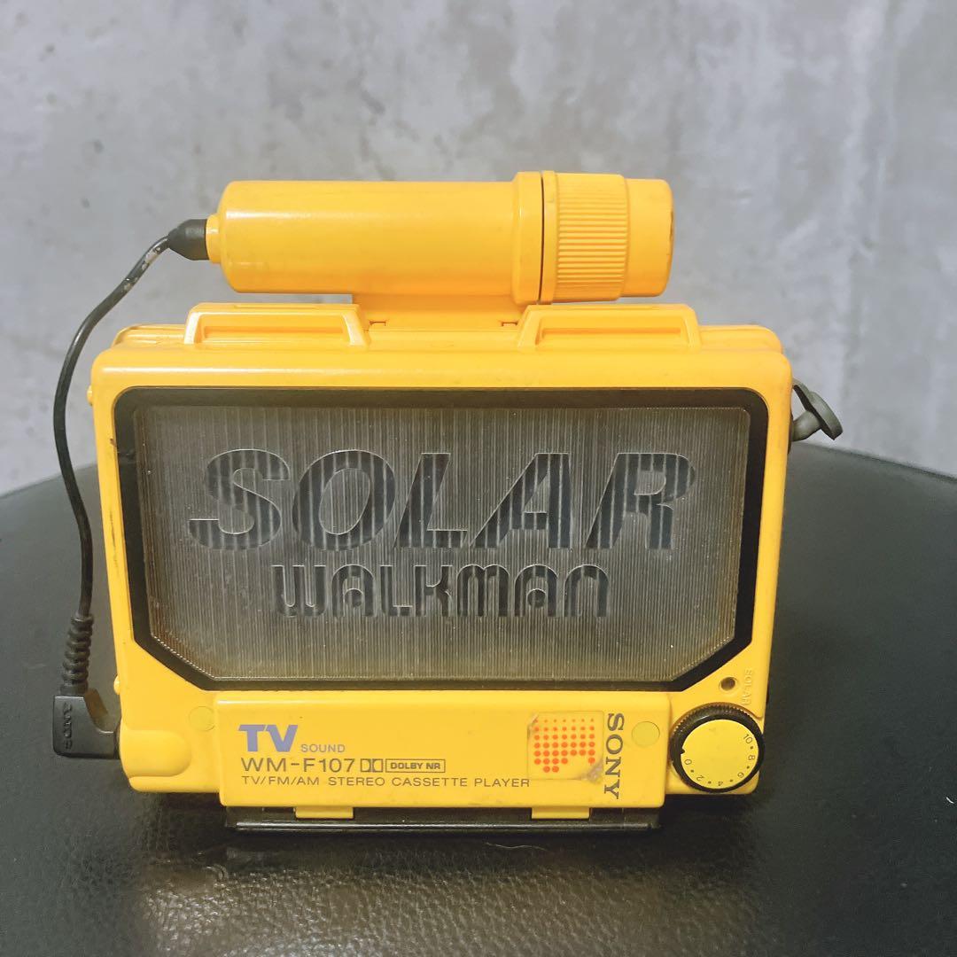 【希少・現状品】ソニー　ソーラーウォークマン　WM-F107 カセットプレーヤー