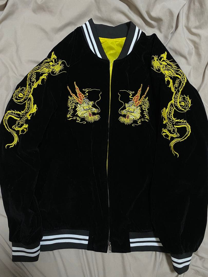 90s 美品 別珍 日本限定 スカジャン 龍 vintage