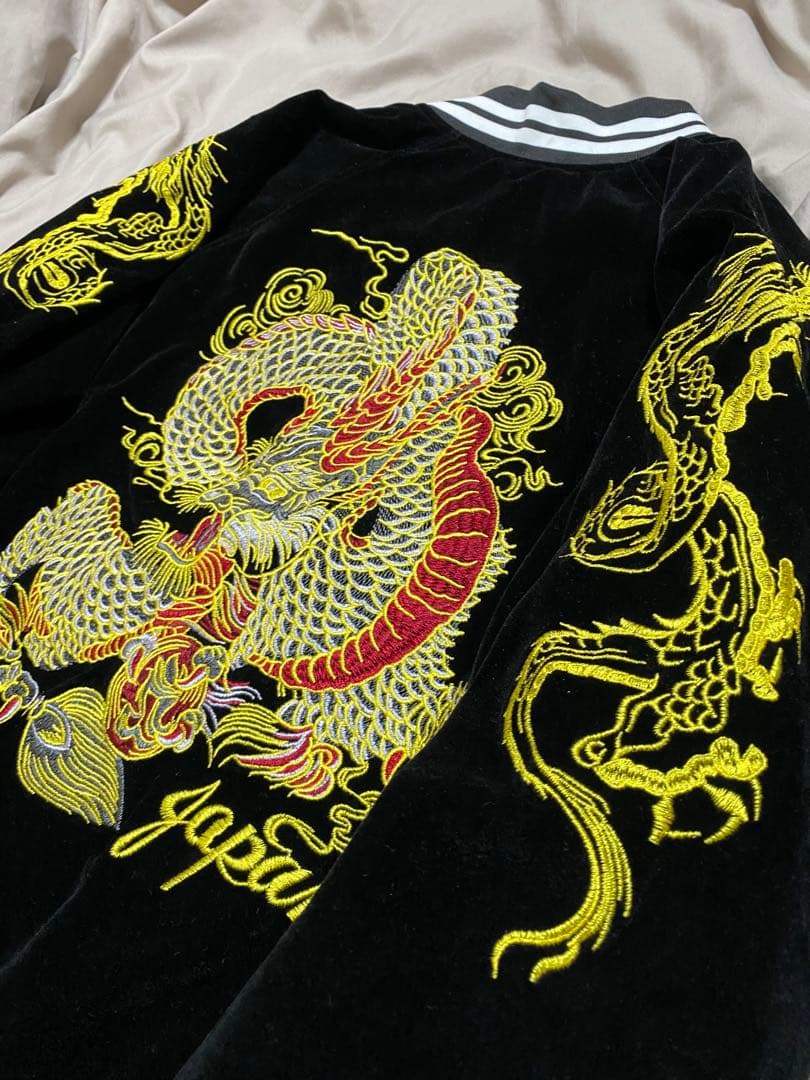 90s 美品 別珍 日本限定 スカジャン 龍 vintage