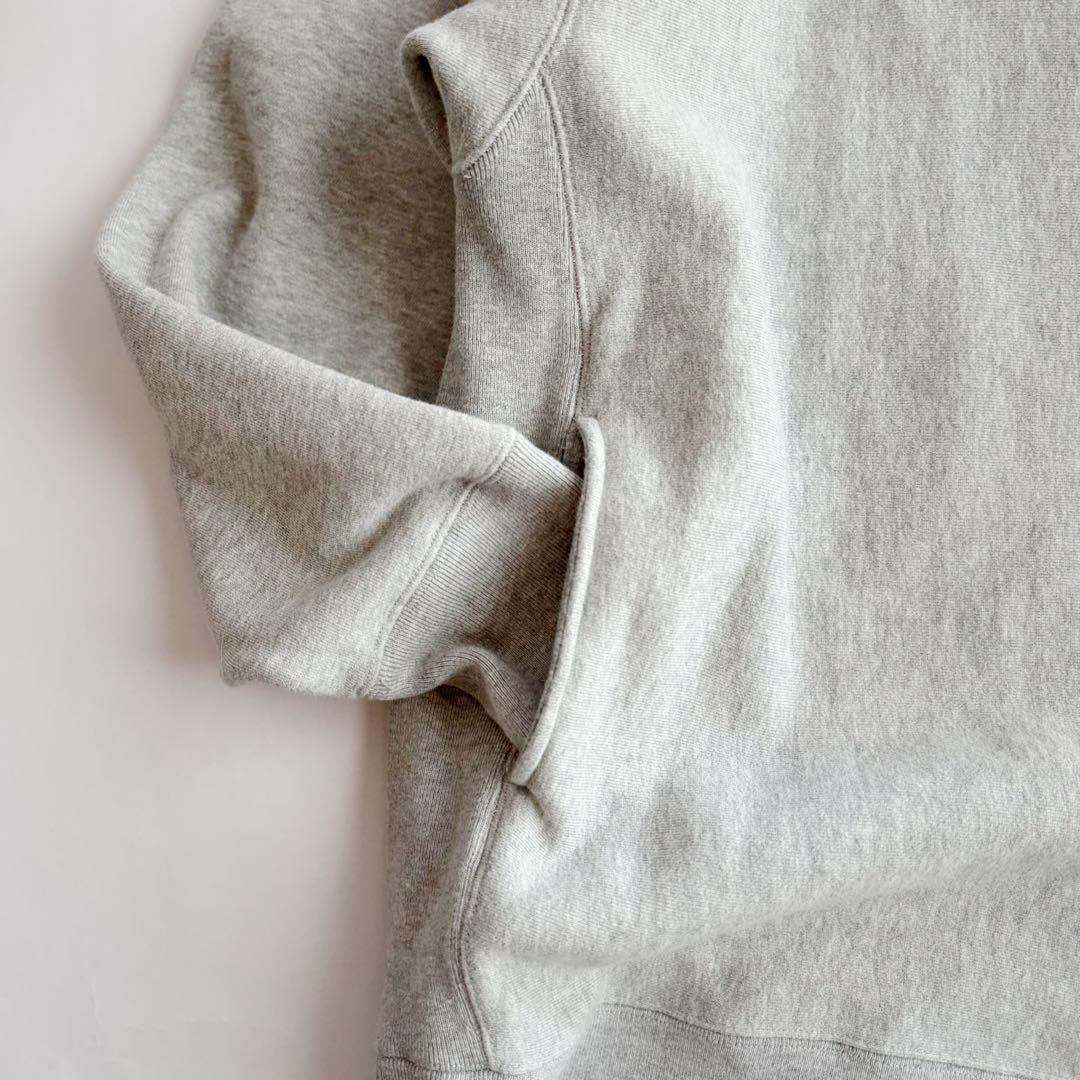 heart ラッセル RUSSELL ハイネック スウェット 無地グレー