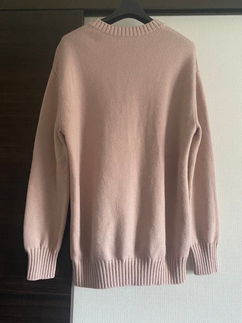 美品　ドゥロワー Drawer 7Gカシミヤニット ピンク クルーネック 23年