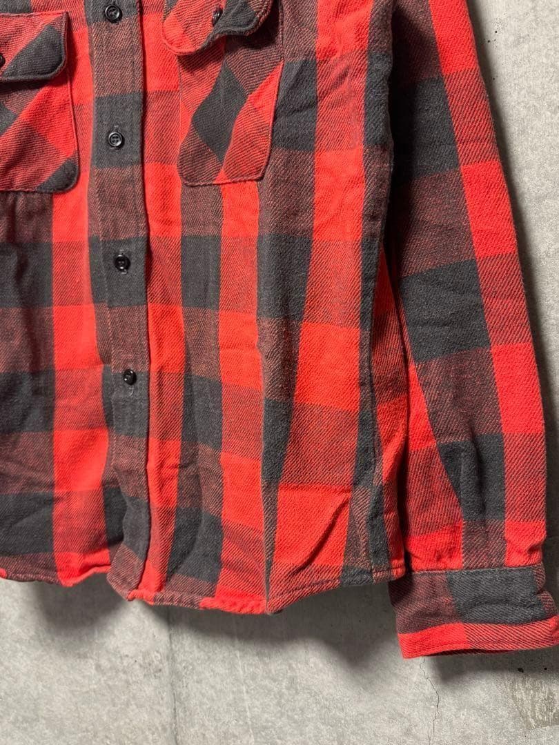 古着 70s-80s FIVE BROTHER ネルシャツ バッファローチェック