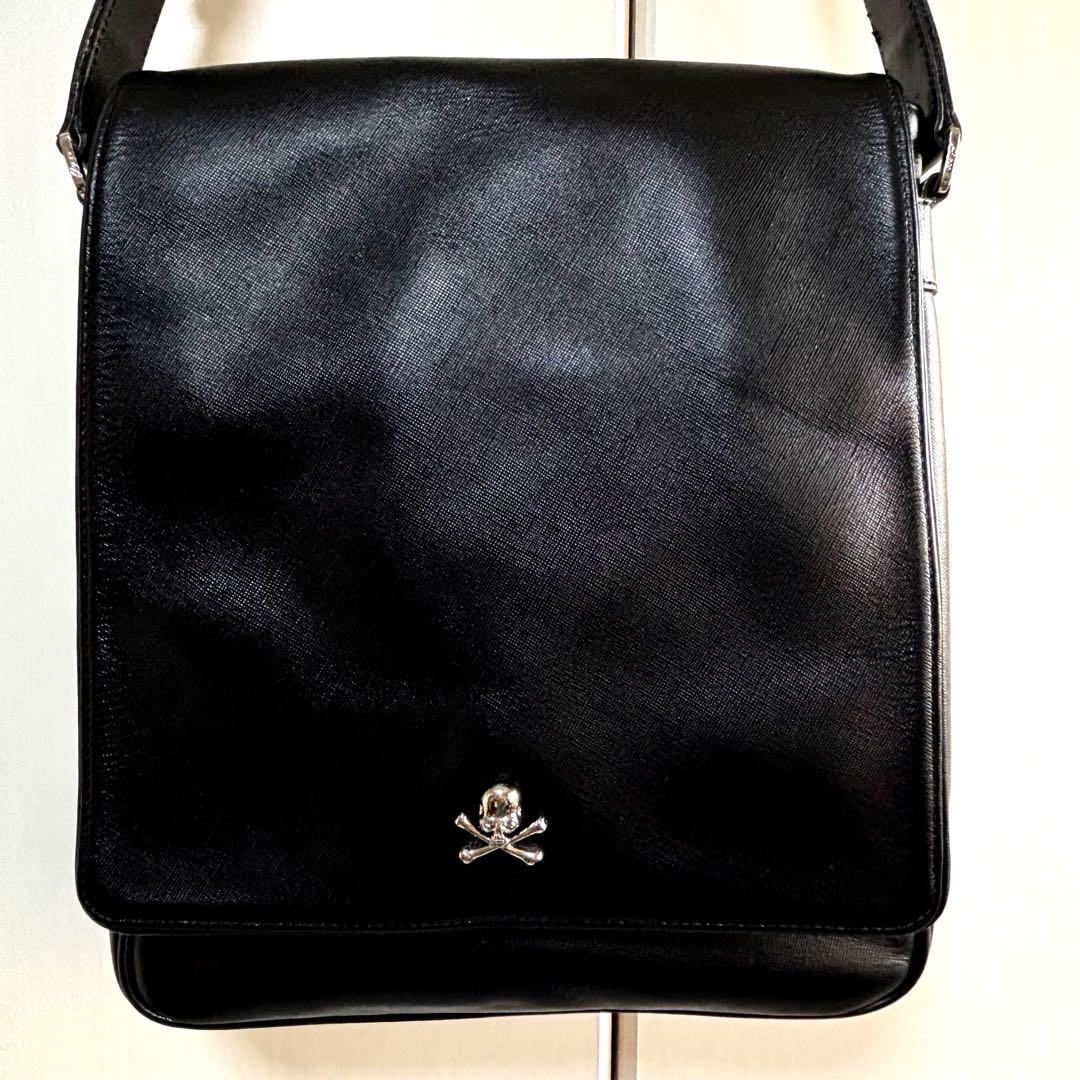 【美品✨希少】Roen ロエン スカル金具 メッセンジャーバッグ