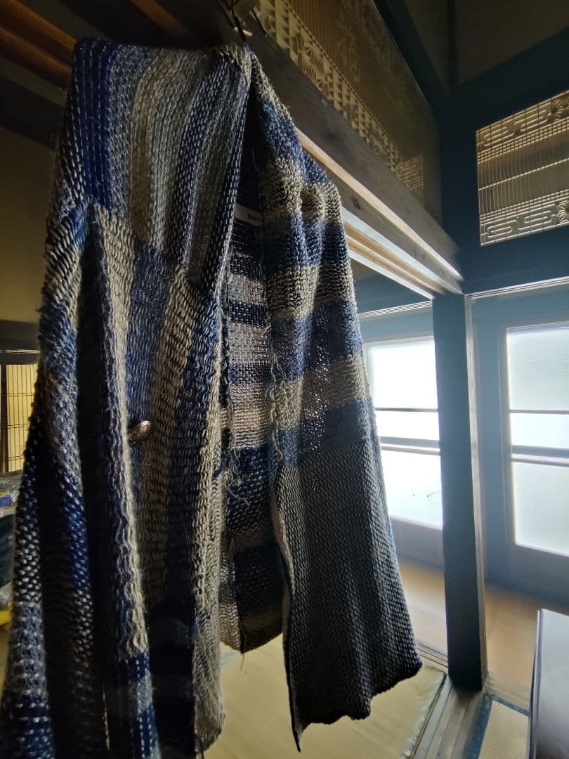 ✳KAPITAL✳レア 藍染 麻綿 刺し子 ジャケット カーディガン 羽織
