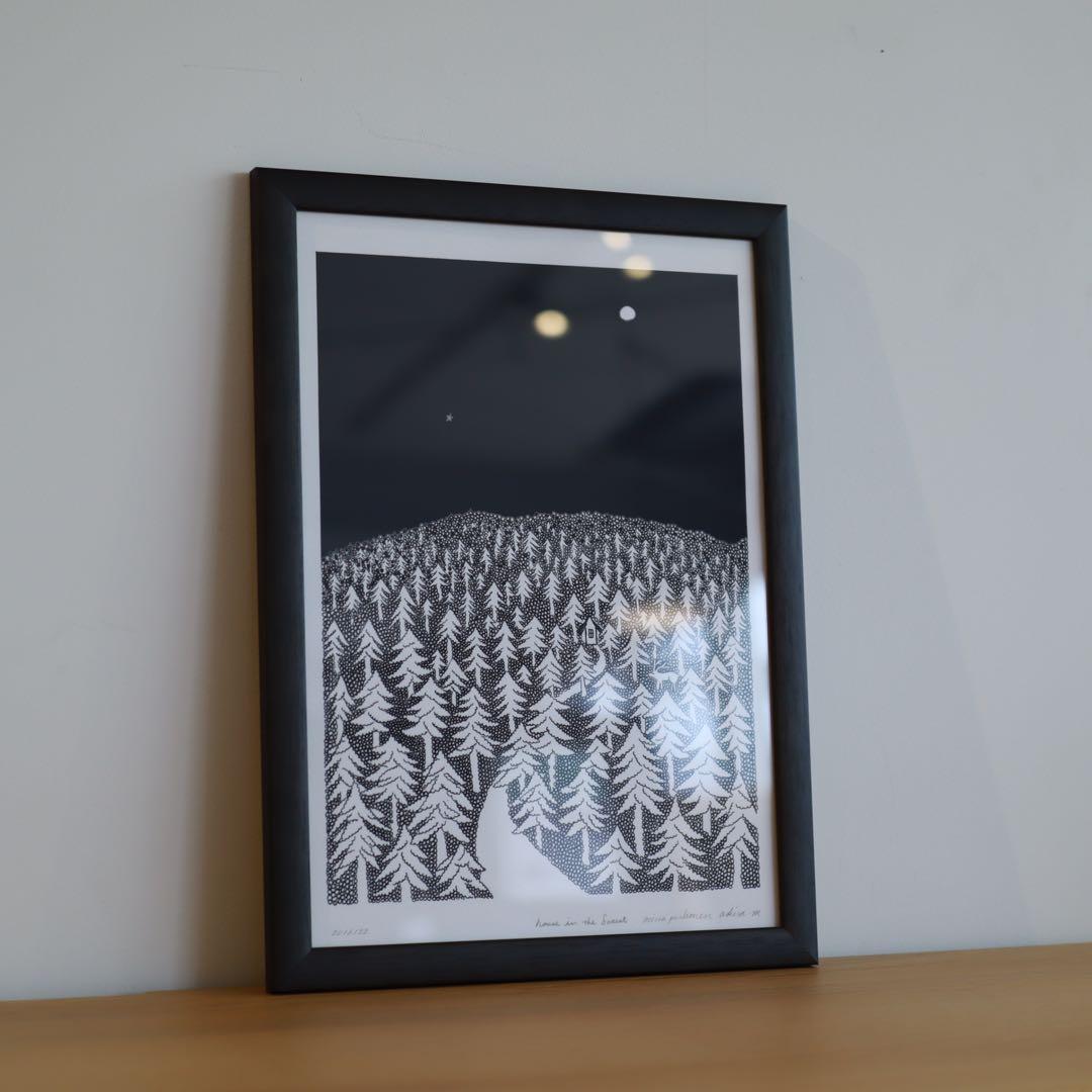 皆川明アートコレクションポスター「HOUSE IN THE FOREST」