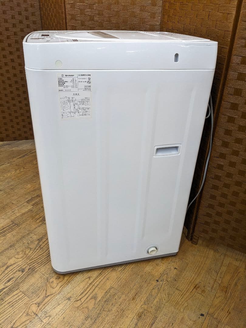 U074 洗濯機　4.5kg SHARP　2021年製 縦型