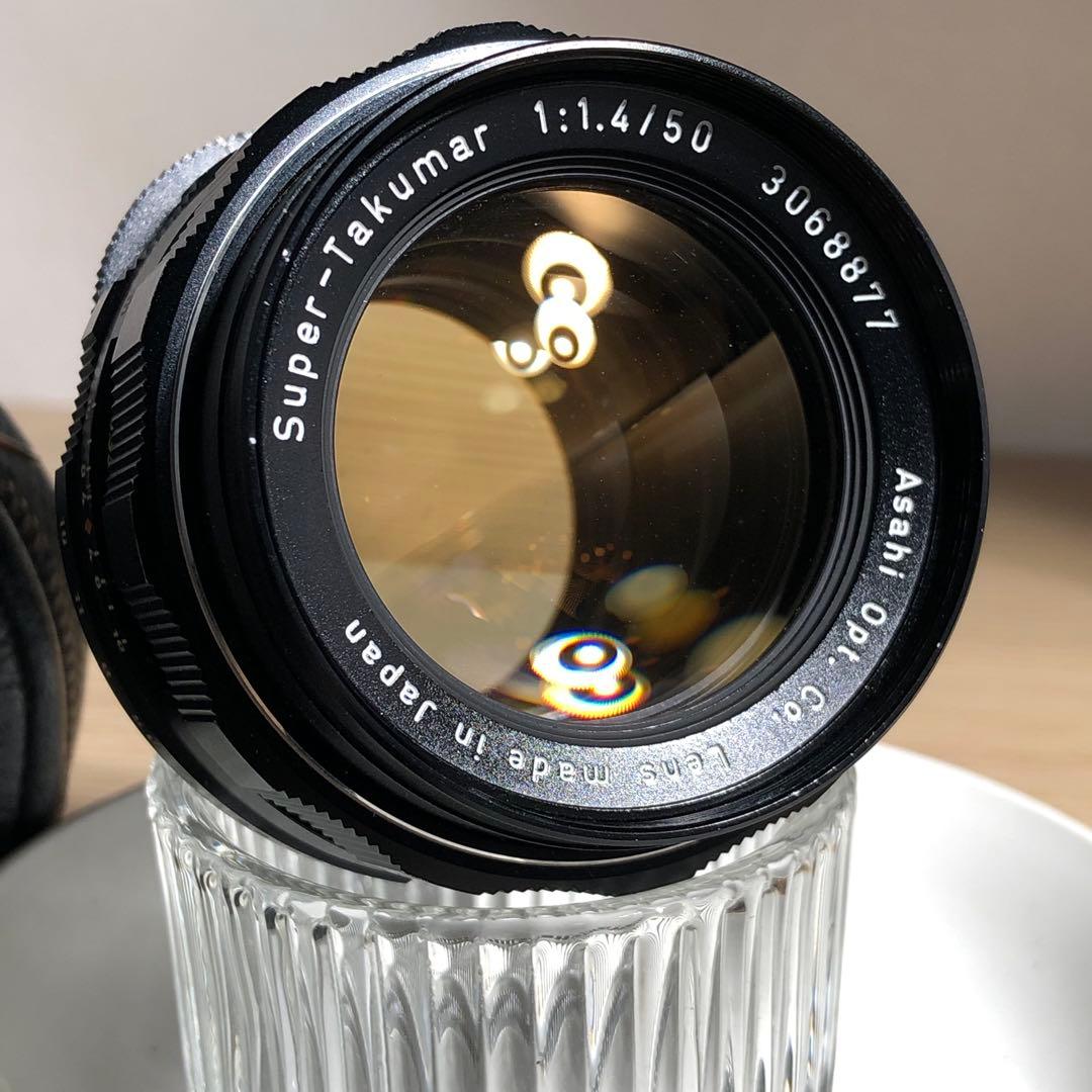 純正付属品付　SUPER TAKUMAR 50mm f1.4 m42マウント