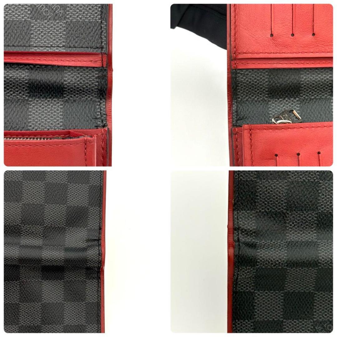 ルイヴィトン 長財布 ダミエ グラフィット ポルトフォイユ ブラザ 2277