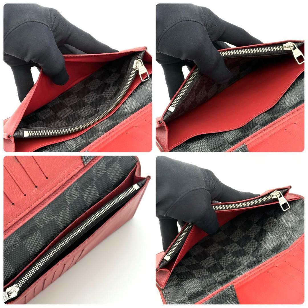 ルイヴィトン 長財布 ダミエ グラフィット ポルトフォイユ ブラザ 2277