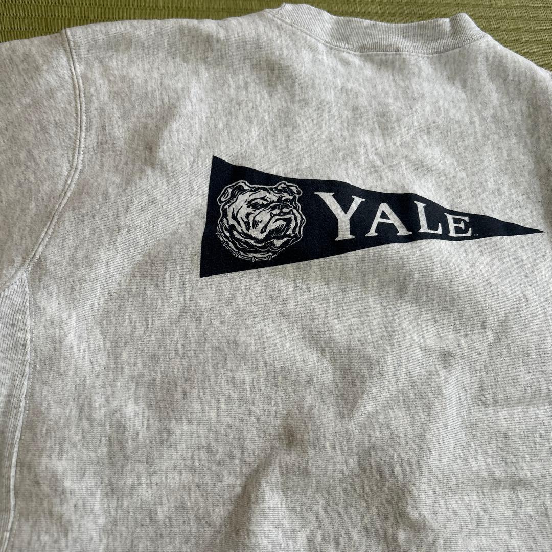 Yale univ☆トレーナー☆グレー☆エール大学☆バッグプリント☆未使用☆XL