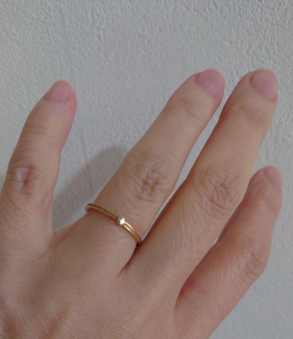 ete エテ　K10 ダイヤモンド　リング 11号