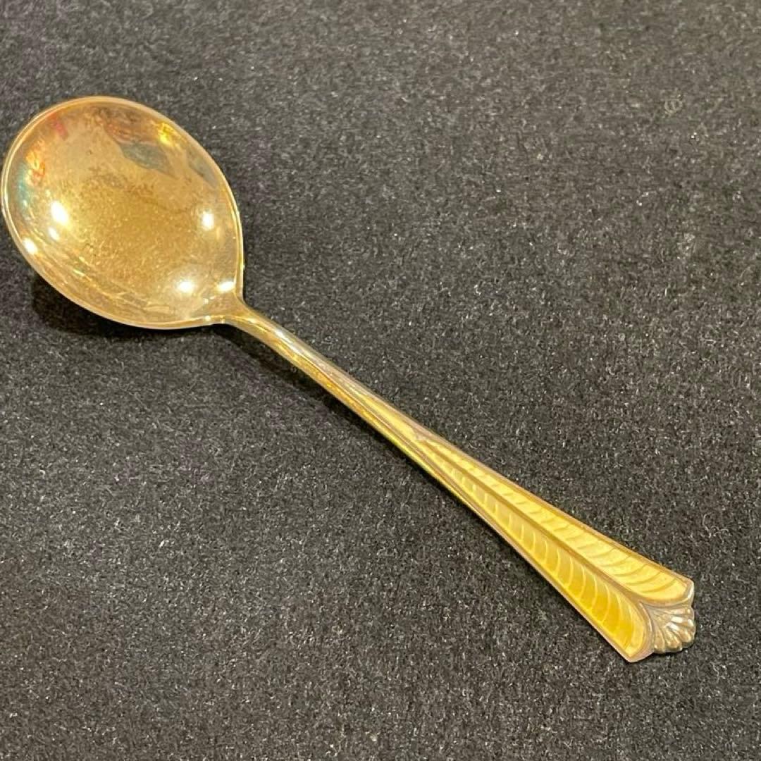 デヴィット アンデルセン スプーン シルバー 純銀 イエローゴールド1930年代