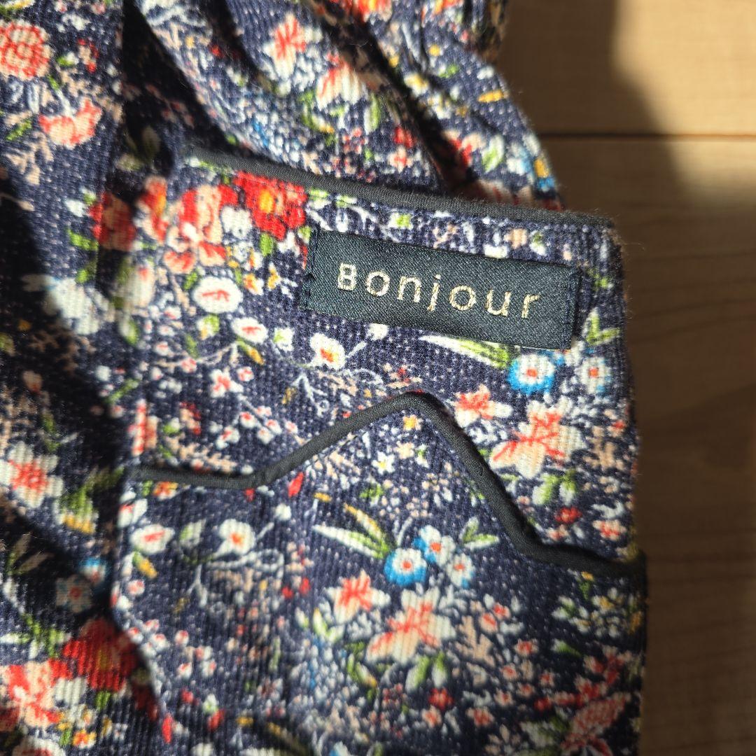 花柄 エプロンワンピース 6Y Bonjourdiary