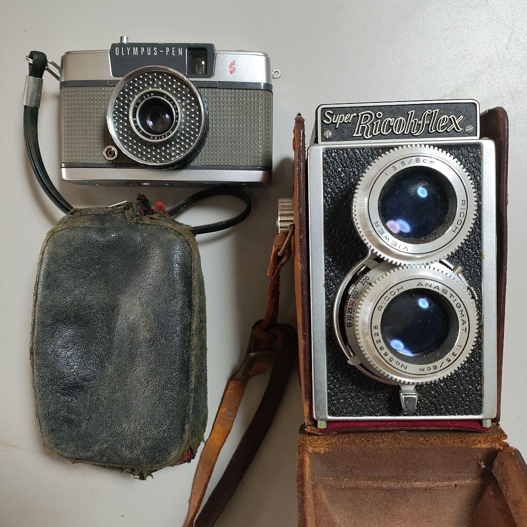Olympus Pen & Super Ricohflex カメラセット