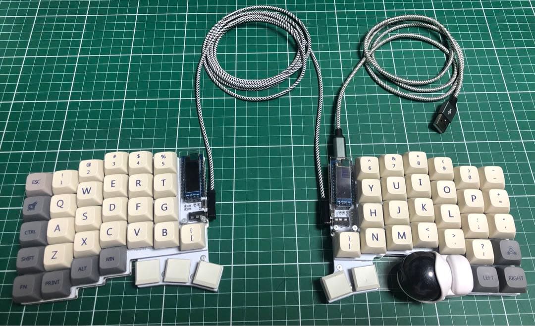キーキャップ2セット　keyball61 自作分割キーボード (USB-C)