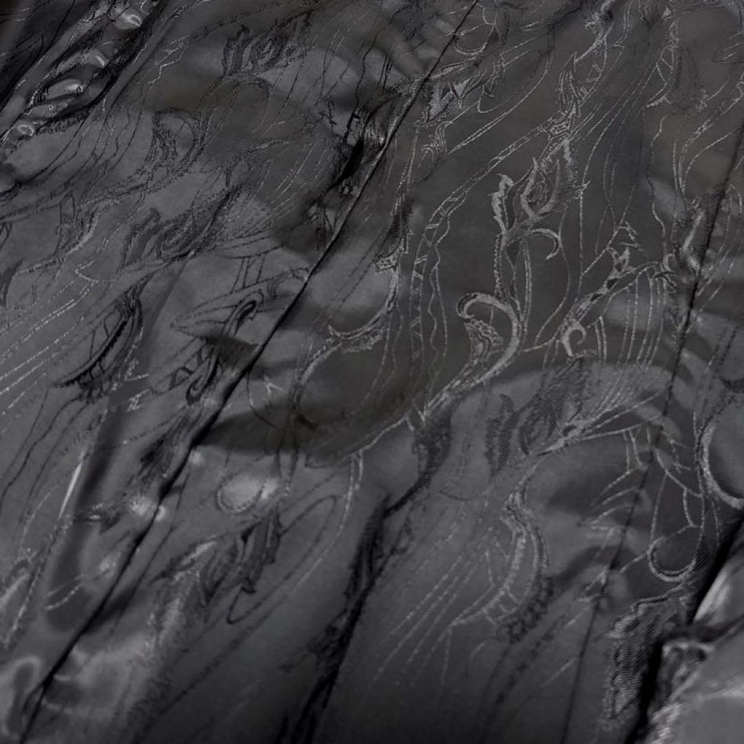 美品✨FUGA フーガ ダブルライダース レザージャケット 裏地総柄 黒 46