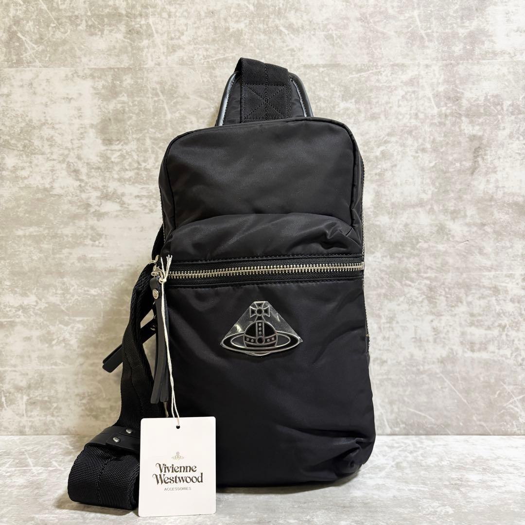 H284 未使用級✨ヴィヴィアンウエストウッド　ボディバッグ　ナイロン　オーブ